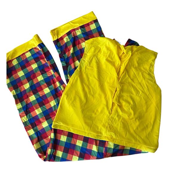 HauntLook Creepy Clown Halloween Costume Red Blue Yellow Unisex Medium New - Picture 9 of 12